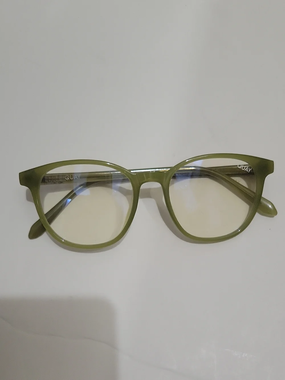 Quay Blueprint Olive Green‎ Frames NWOT Retro Minimalist Dark Academia